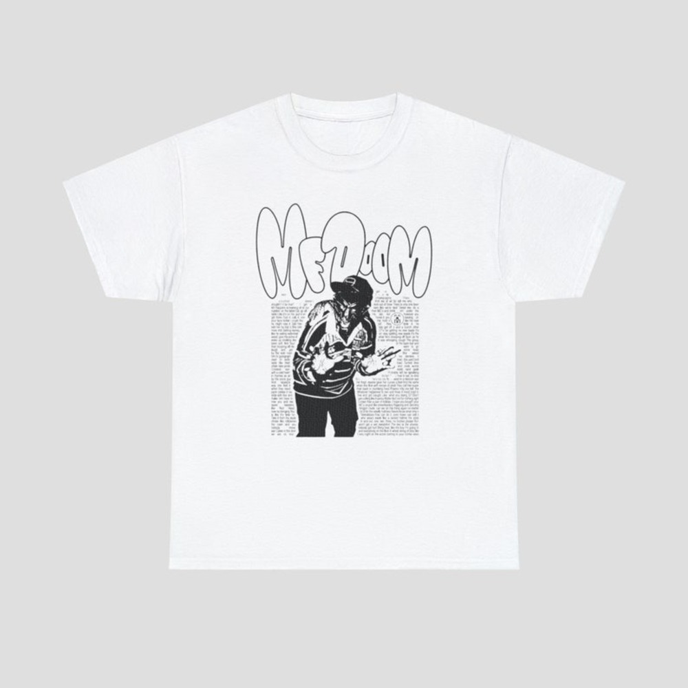 MF Doom T-Shirt MF Doom Graphic Tee Doomsday Madvillain Metal Face Tee